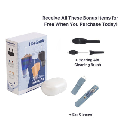HeaSouls CIC Hearing Aids +  UV Sterilizer